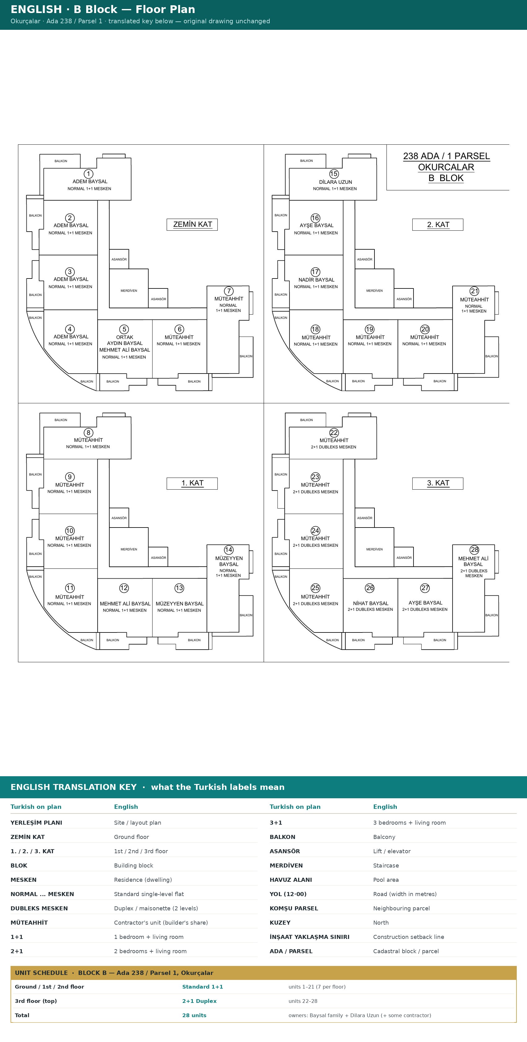 1+1 Apartment